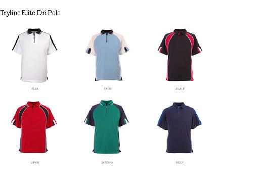 Tryline Elite Dri Polo Shirt - Click Image to Close